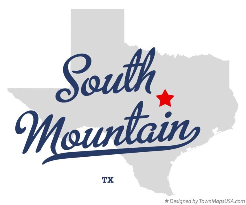 Map of South Mountain Texas TX