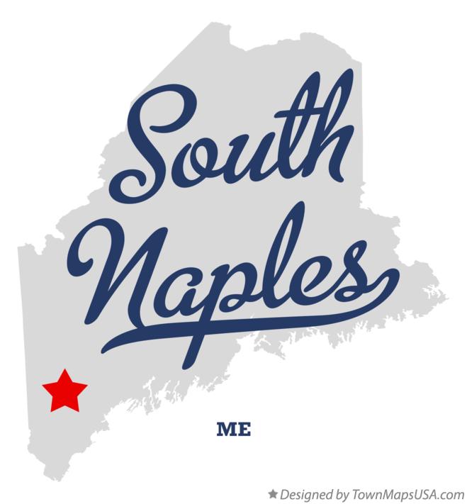 Map of South Naples Maine ME