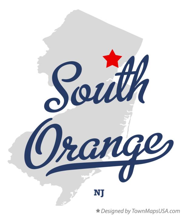 Map of South Orange New Jersey NJ