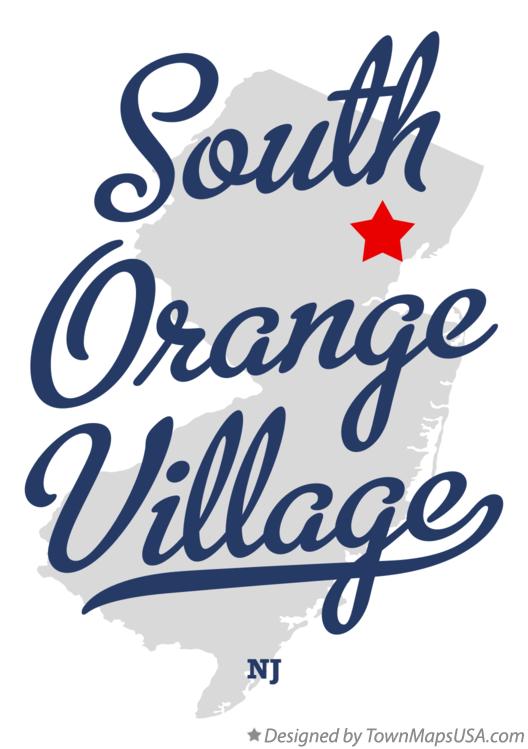 Map of South Orange Village New Jersey NJ