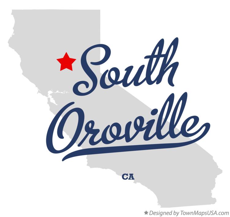 Map of South Oroville California CA