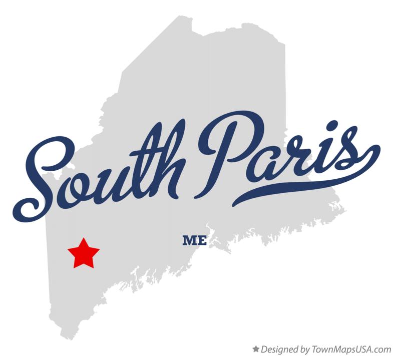 Map of South Paris Maine ME