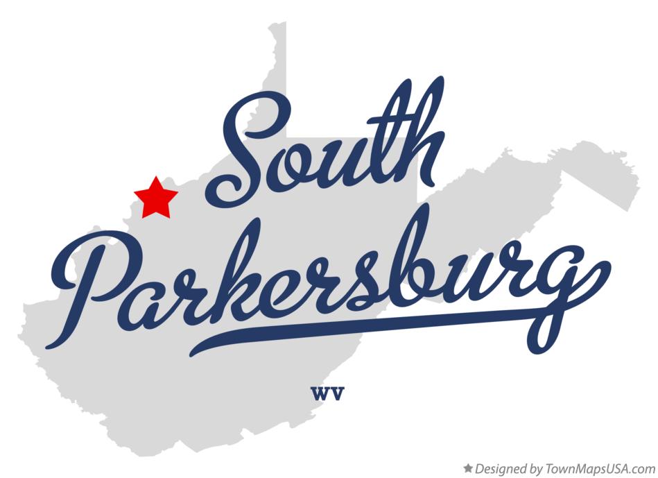 Map of South Parkersburg West Virginia WV