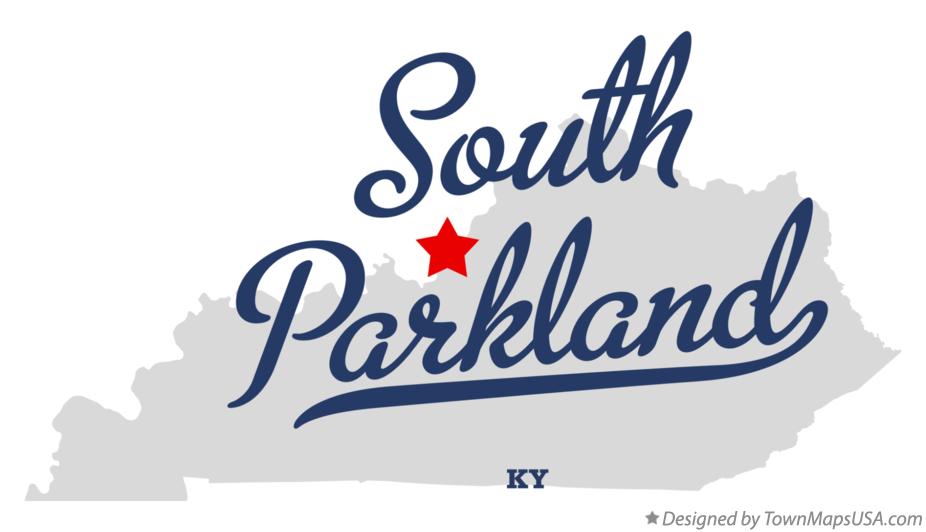 Map of South Parkland Kentucky KY