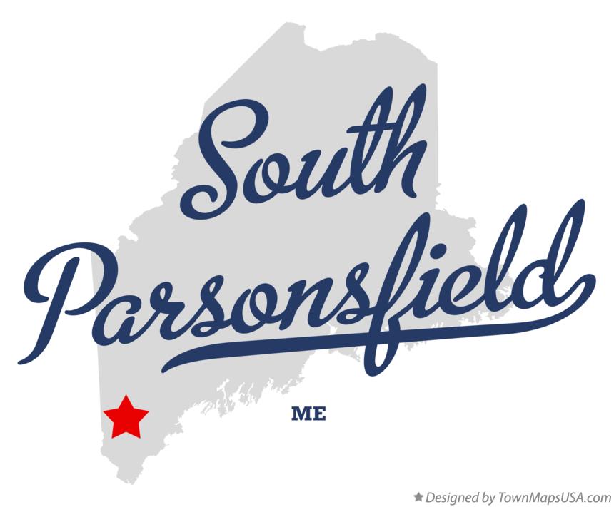 Map of South Parsonsfield Maine ME