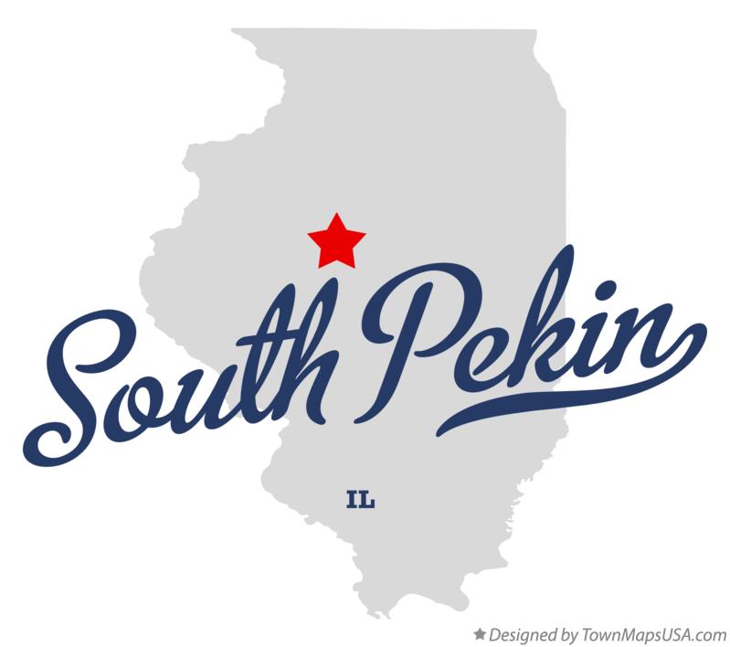 Map of South Pekin Illinois IL