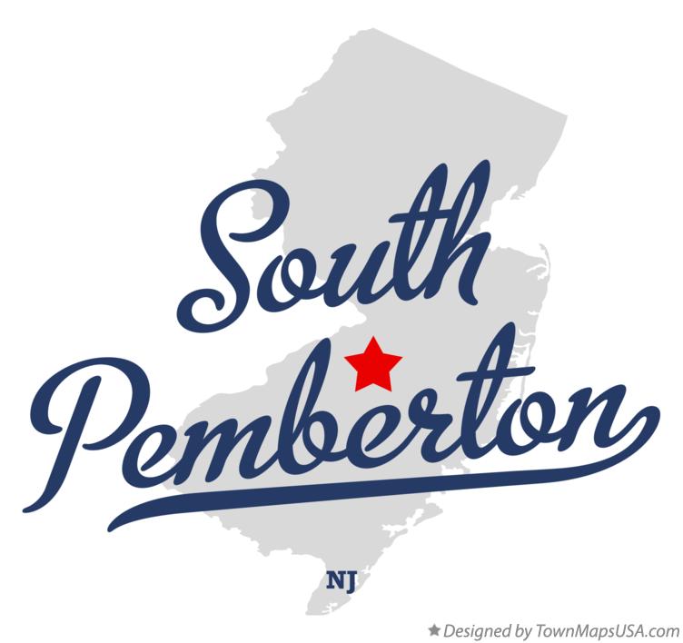 Map of South Pemberton New Jersey NJ