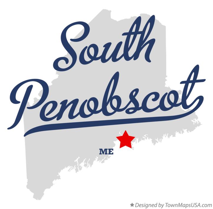 Map of South Penobscot Maine ME