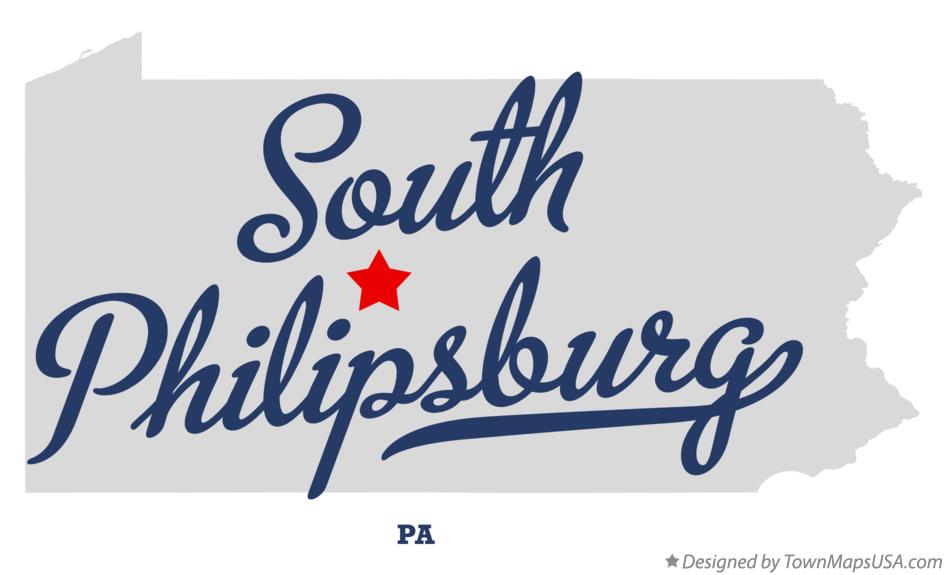 Map of South Philipsburg Pennsylvania PA
