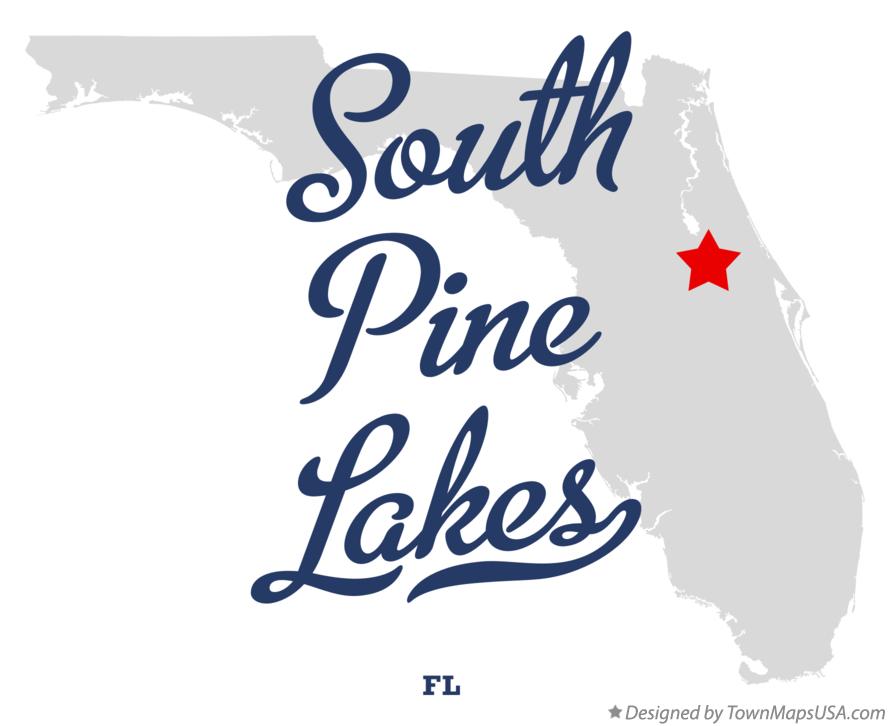 Map of South Pine Lakes Florida FL