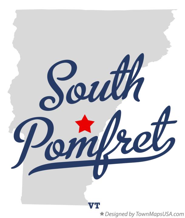 Map of South Pomfret Vermont VT