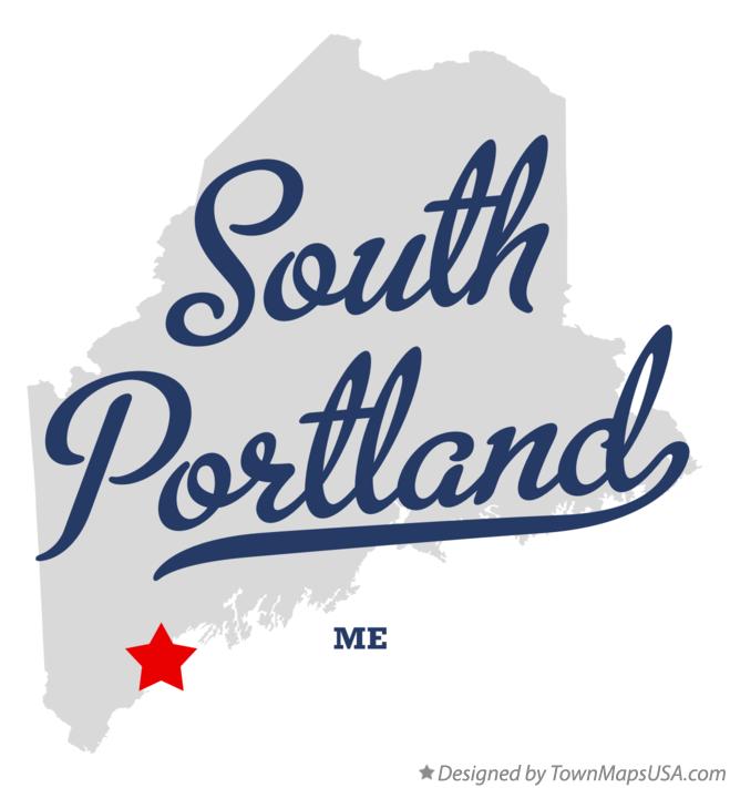 Map Of South Portland Me Maine
