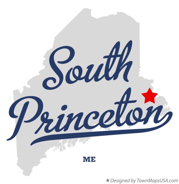 Map of South Princeton Maine ME