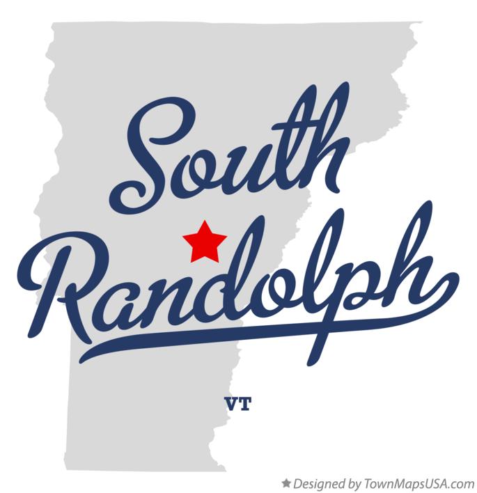 Map of South Randolph Vermont VT