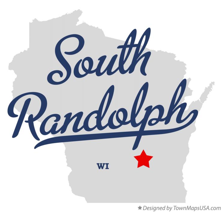 Map of South Randolph Wisconsin WI