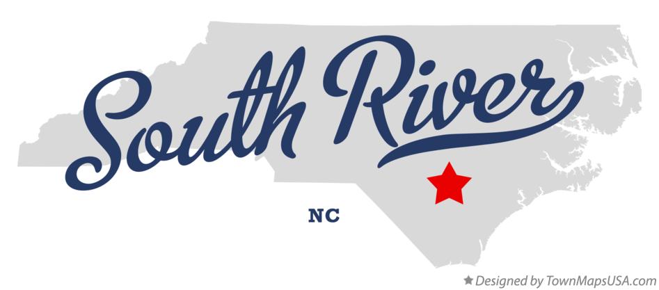 Map of South River North Carolina NC