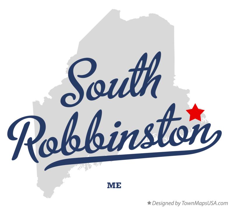 Map of South Robbinston Maine ME
