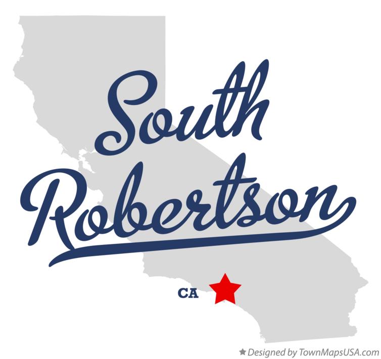 Map of South Robertson California CA