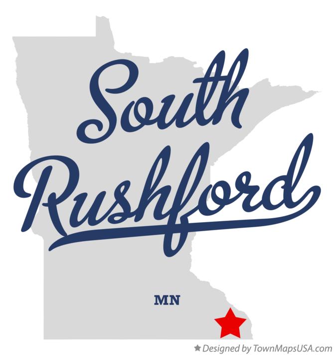 Map of South Rushford Minnesota MN
