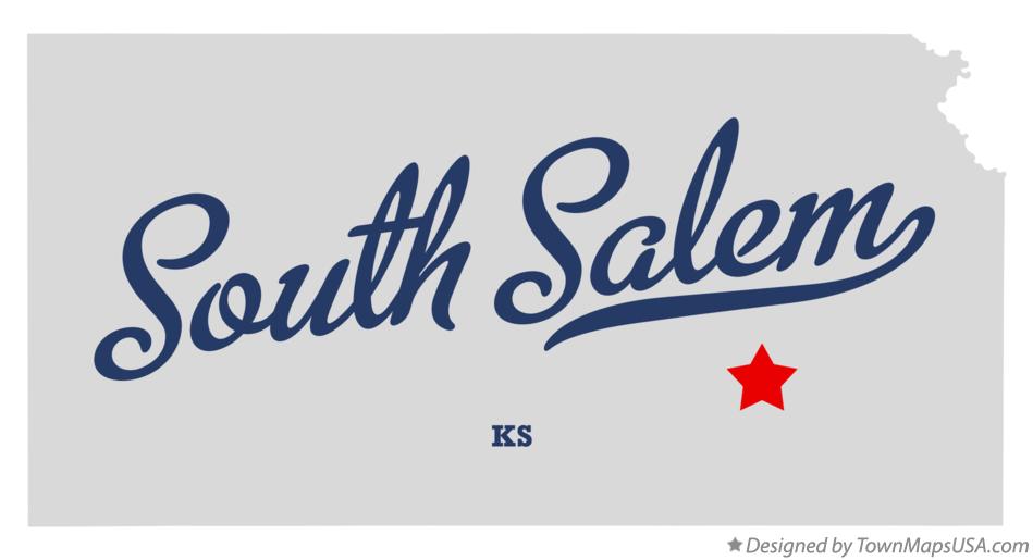 Map of South Salem Kansas KS