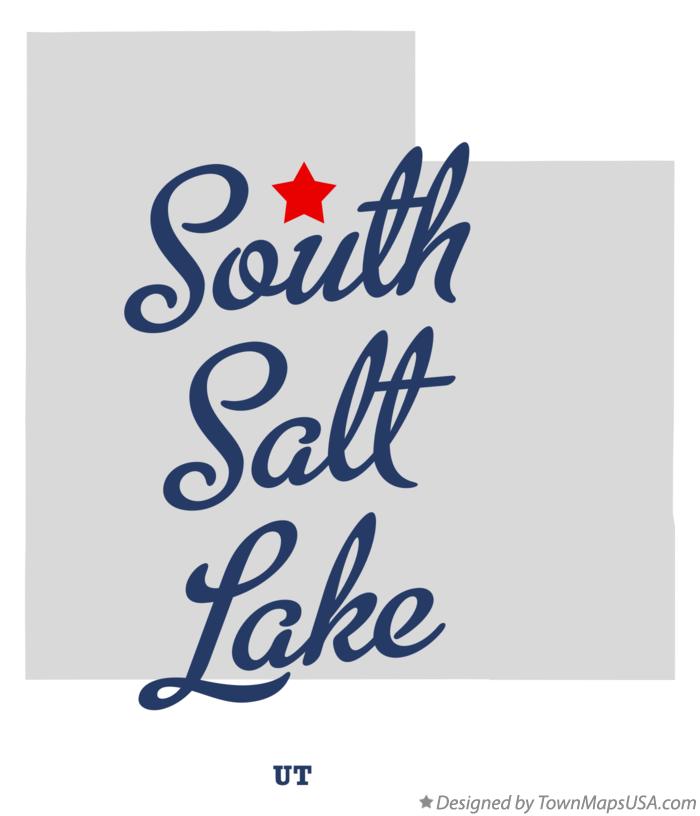 Map of South Salt Lake Utah UT