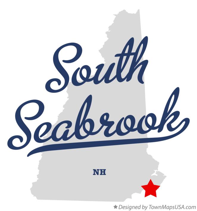 Map of South Seabrook New Hampshire NH
