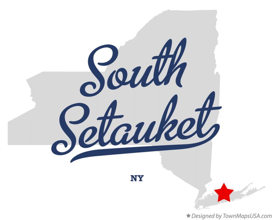 Map of South Setauket New York NY