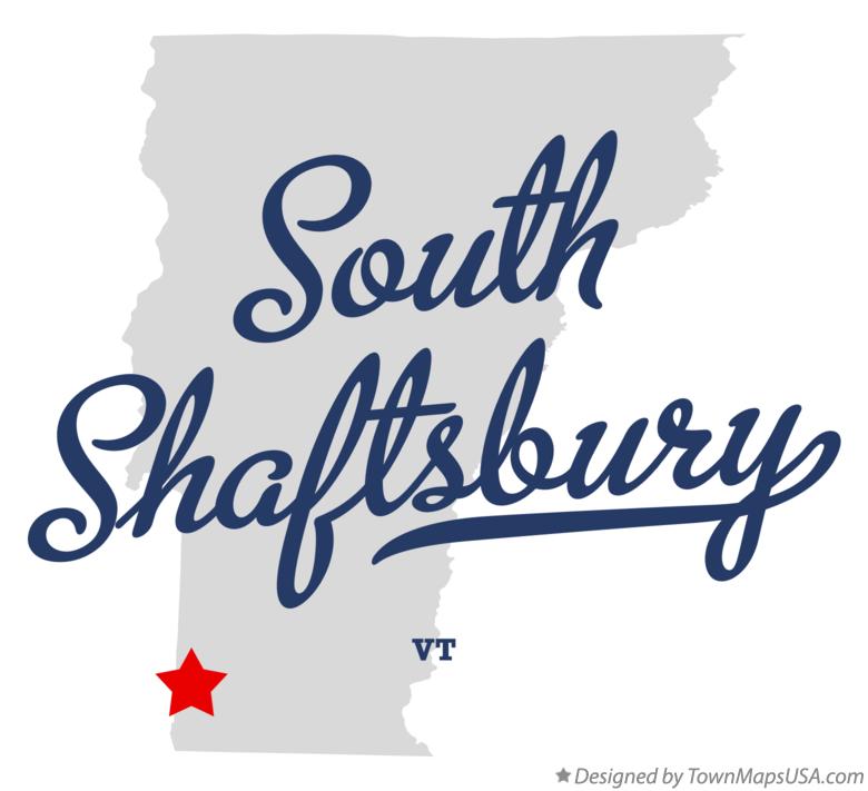 Map of South Shaftsbury Vermont VT