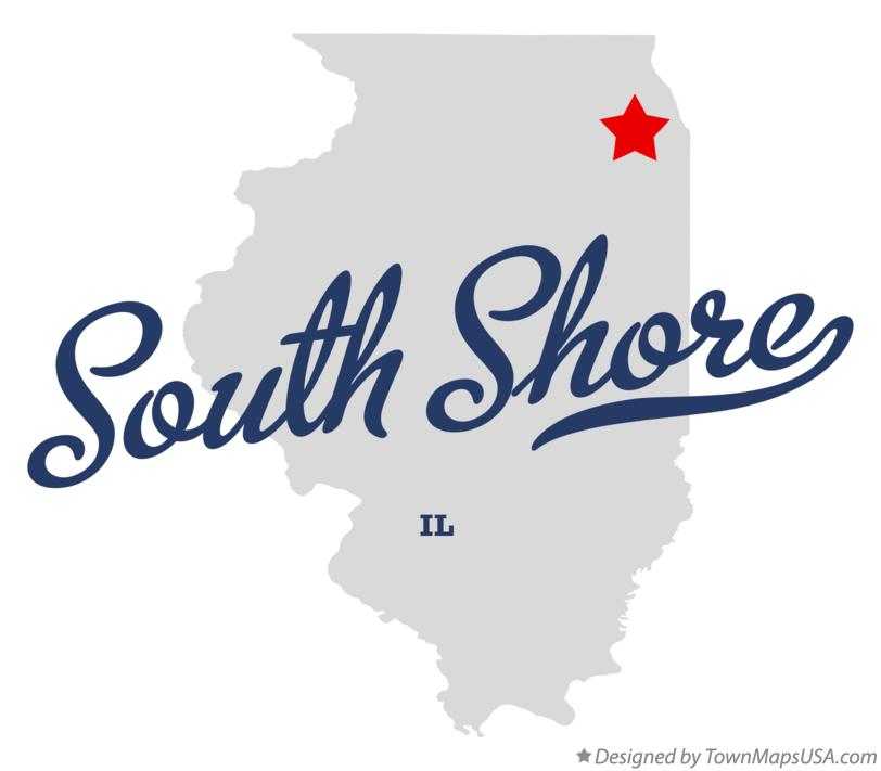 Map of South Shore Illinois IL