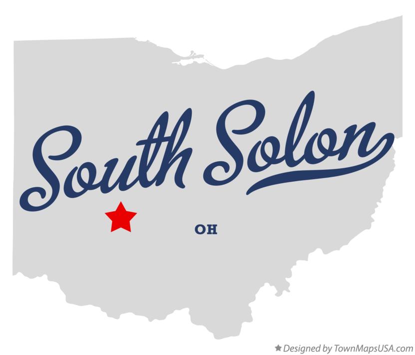 Map of South Solon Ohio OH