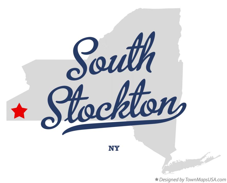 Map of South Stockton New York NY