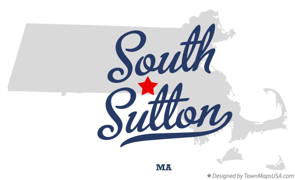 Map of South Sutton Massachusetts MA