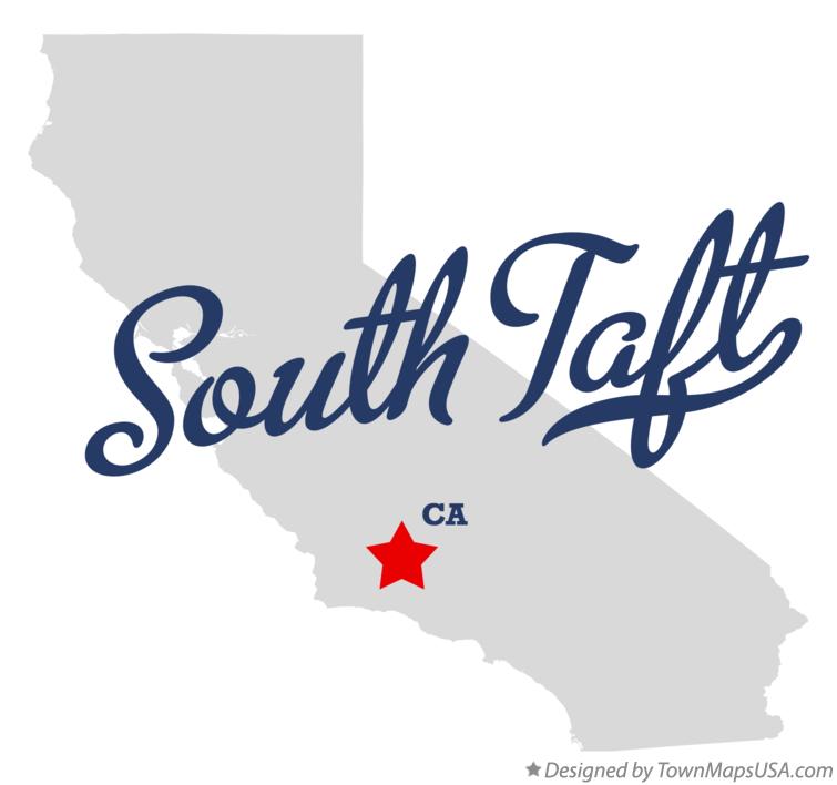 Map of South Taft California CA