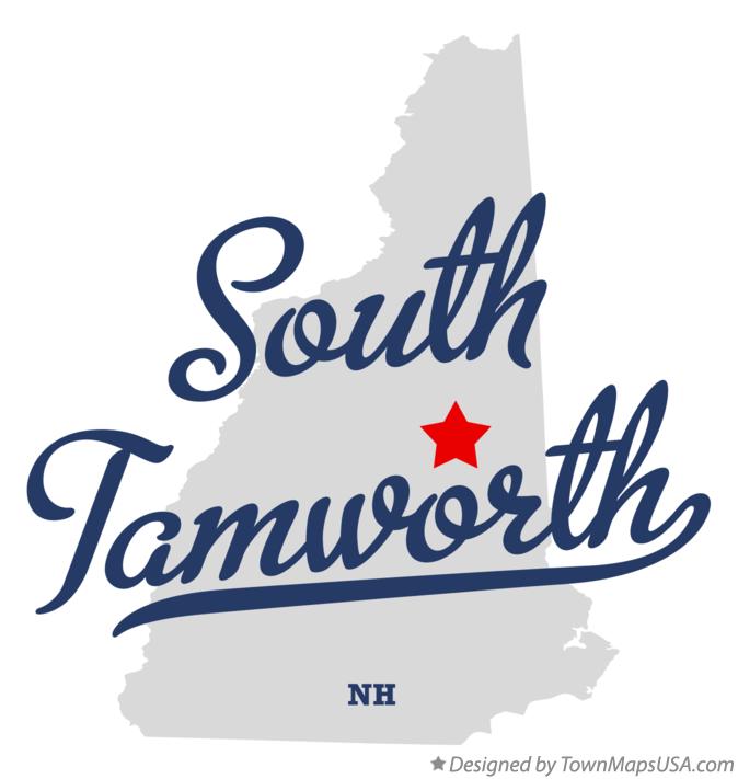 Map of South Tamworth New Hampshire NH