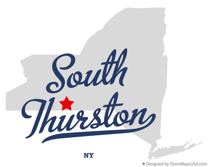 Map of South Thurston New York NY