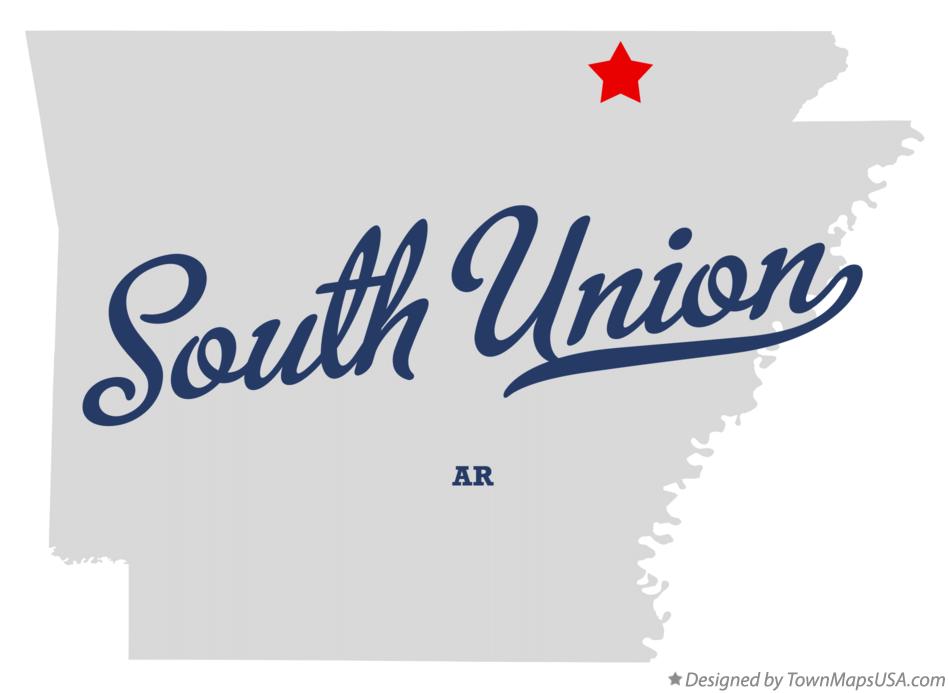 Map of South Union Arkansas AR