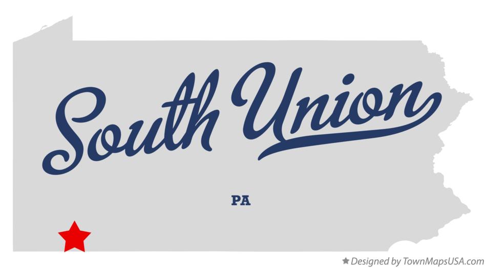 Map of South Union Pennsylvania PA