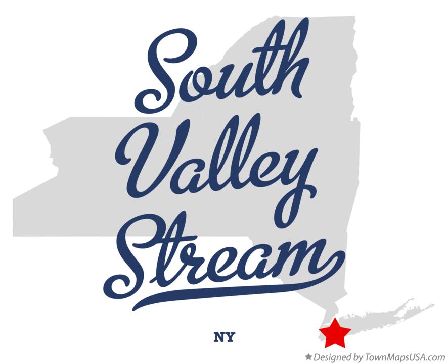 Map of South Valley Stream New York NY