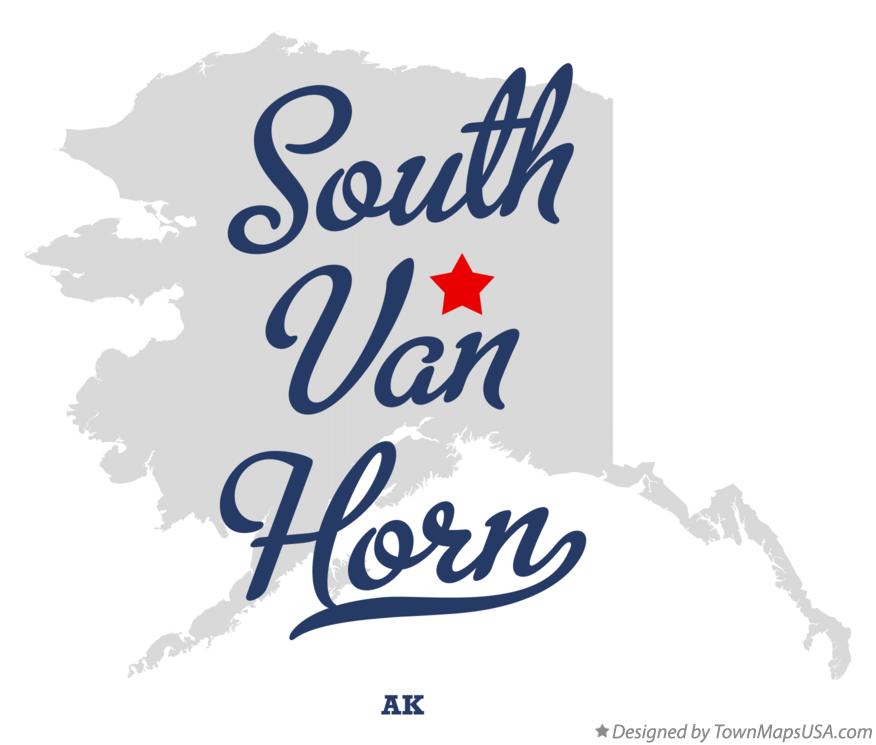 Map of South Van Horn Alaska AK
