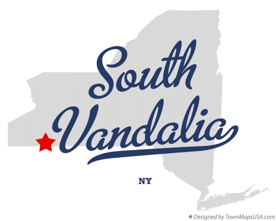 Map of South Vandalia New York NY