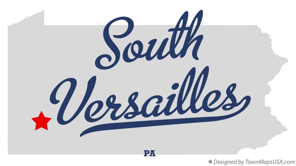Map of South Versailles Pennsylvania PA