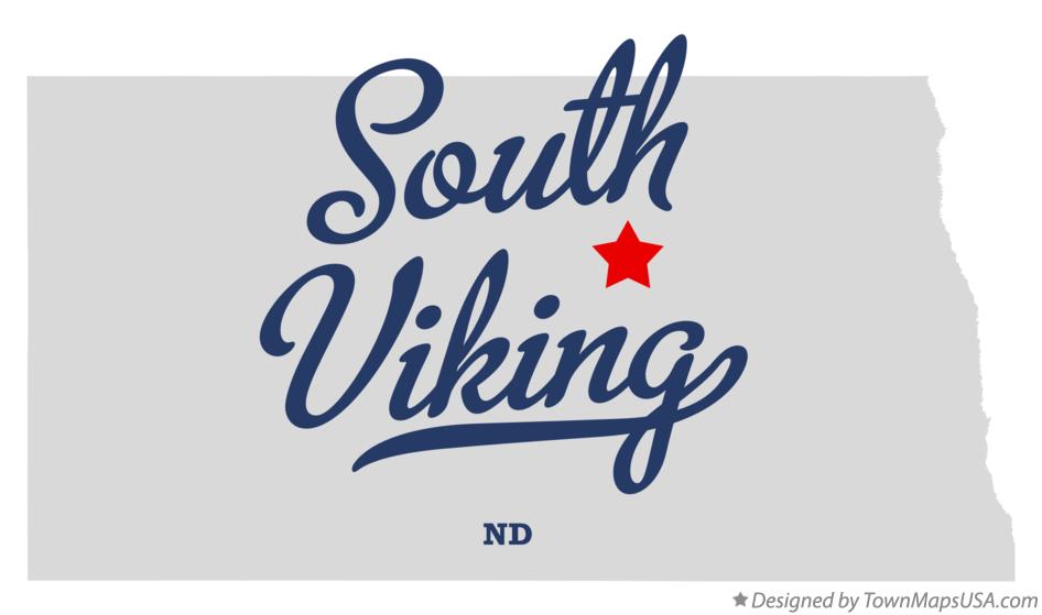 Map of South Viking North Dakota ND