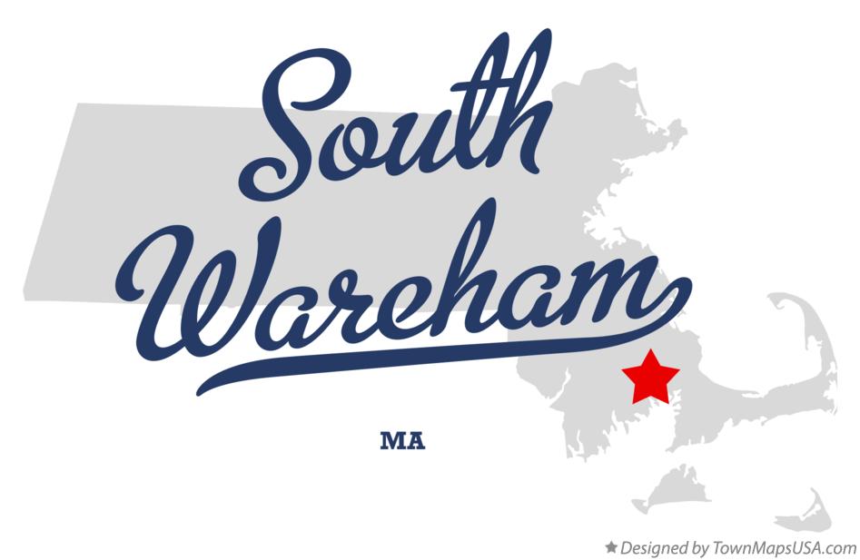 Map of South Wareham Massachusetts MA