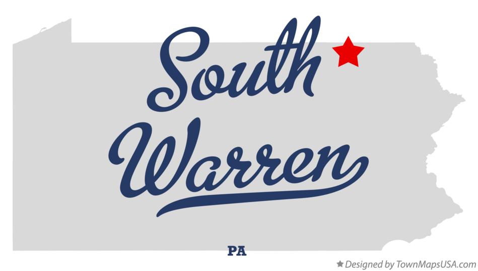 Map of South Warren Pennsylvania PA