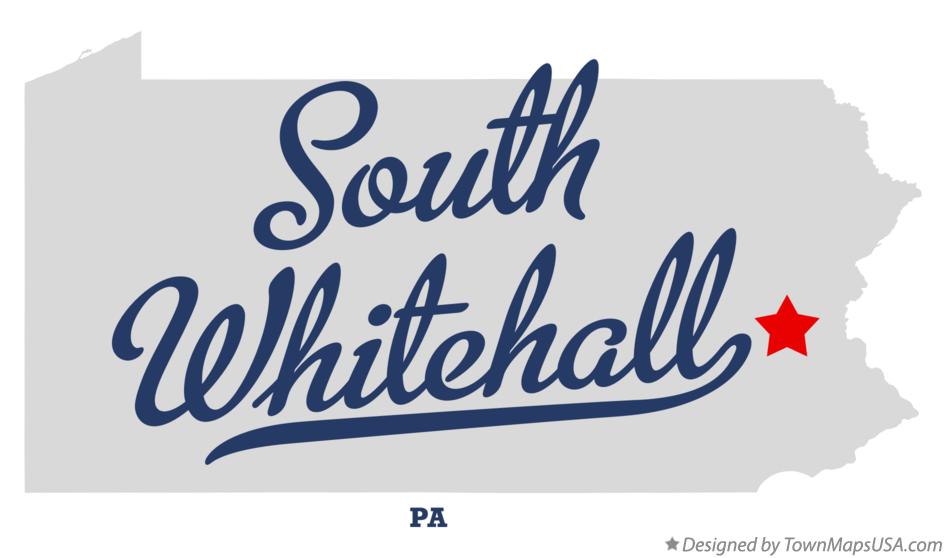 Map of South Whitehall Pennsylvania PA