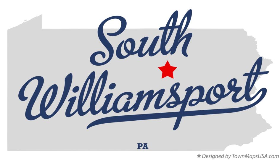 Map of South Williamsport Pennsylvania PA
