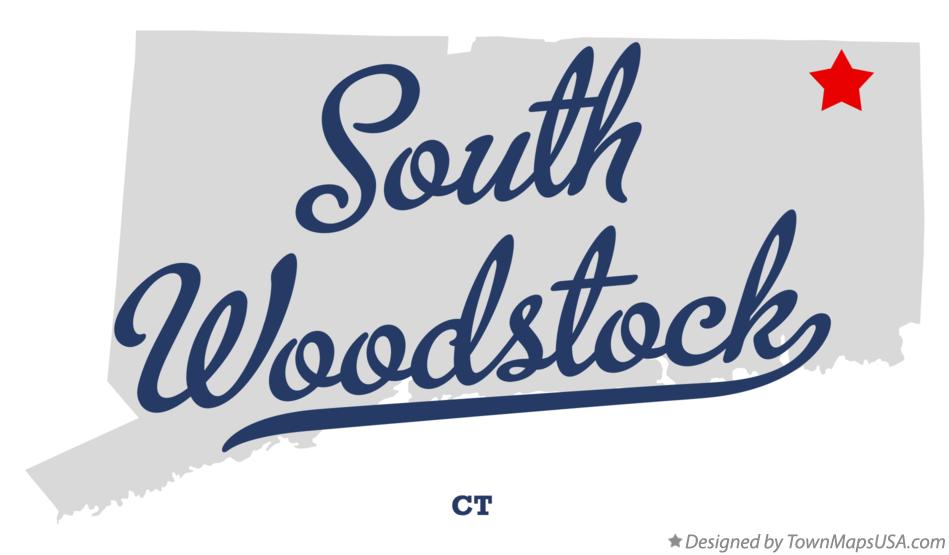 Map of South Woodstock Connecticut CT