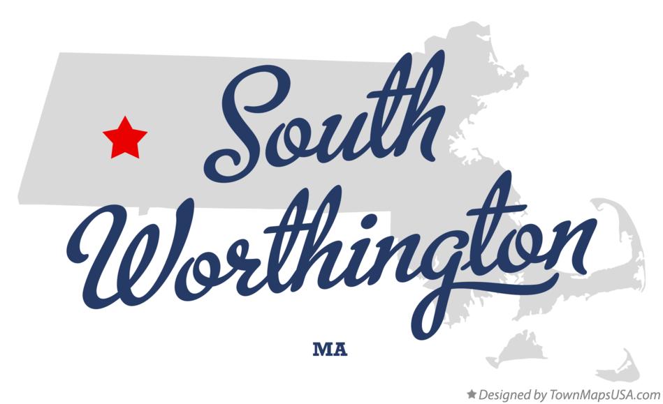 Map of South Worthington Massachusetts MA