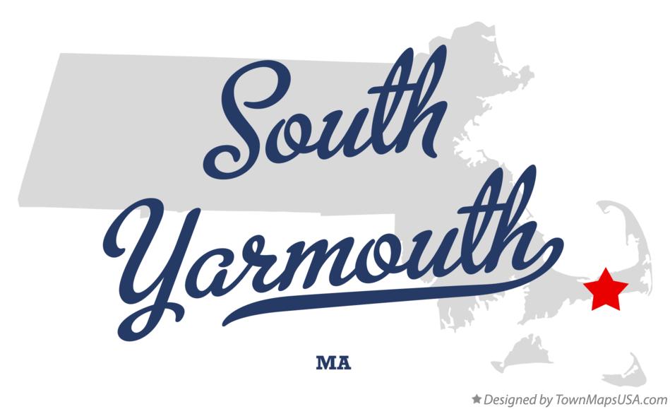 Map of South Yarmouth Massachusetts MA
