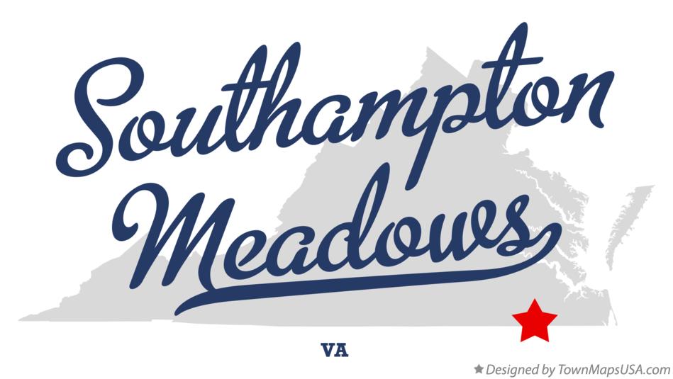 Map of Southampton Meadows Virginia VA